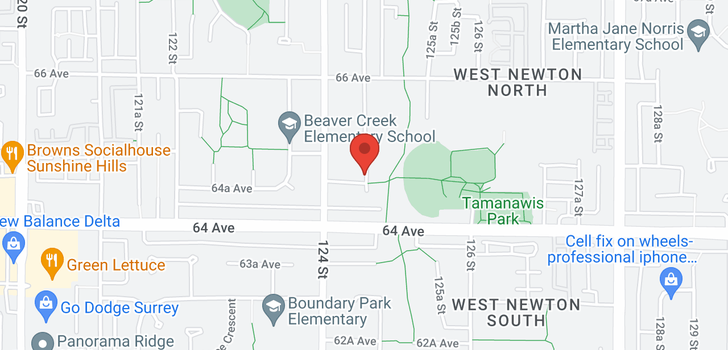 map of 12447 64A AVENUE